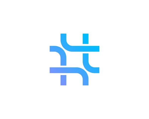 Hashtag symbole logo icône conception éléments de modèle — Image vectorielle