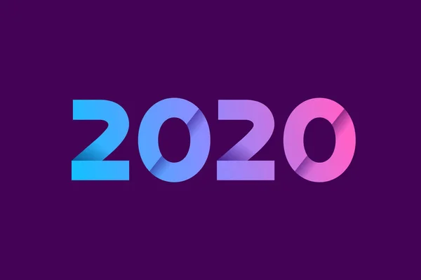 Поздравление с Новым 2020 годом — стоковый вектор