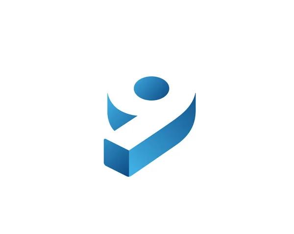 Buchstabe q oder Zahl 9 Logo-Symbol Design-Vorlagen-Elemente — Stockvektor
