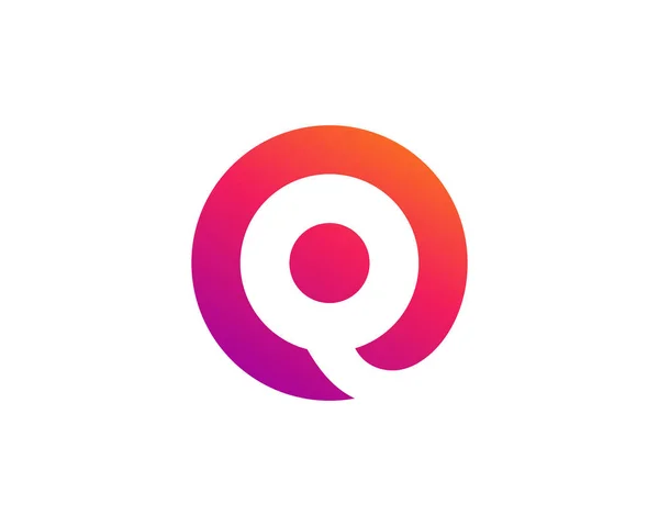 Літера q елементи шаблону логотипу — стоковий вектор