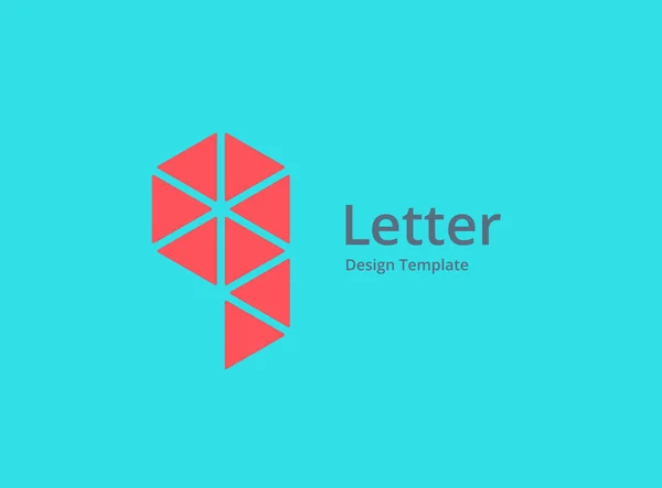 Letter Q of nummer 9 bouwlogo icoon ontwerp sjabloon elem — Stockvector