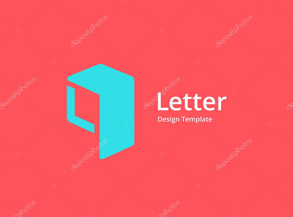 Letter Q or number 9 cube logo icon design template elements