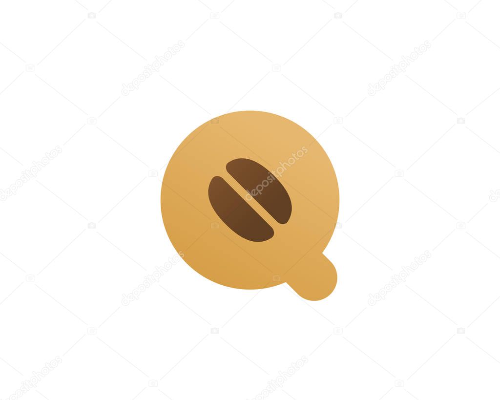 Letter Q cofee logo icon design template elements