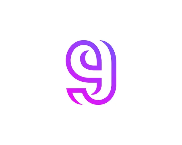 Letter Nummer Logo Pictogram Ontwerp Sjabloon Elementen — Stockvector