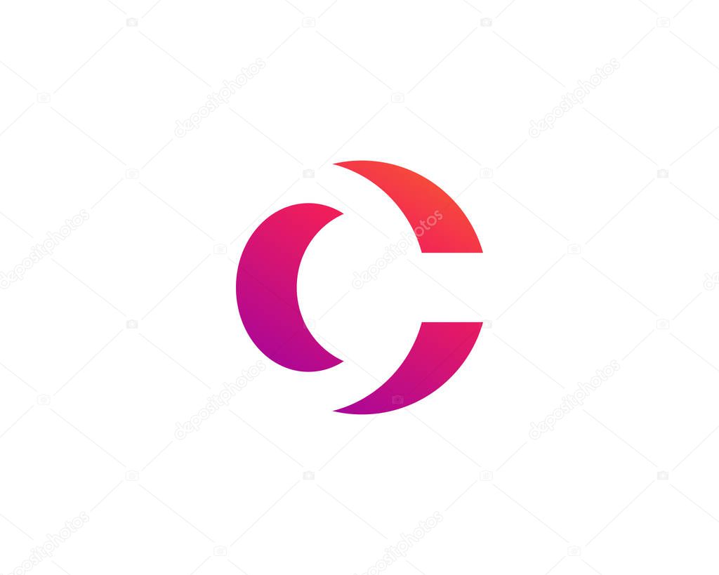Letter C logo icon design template elements