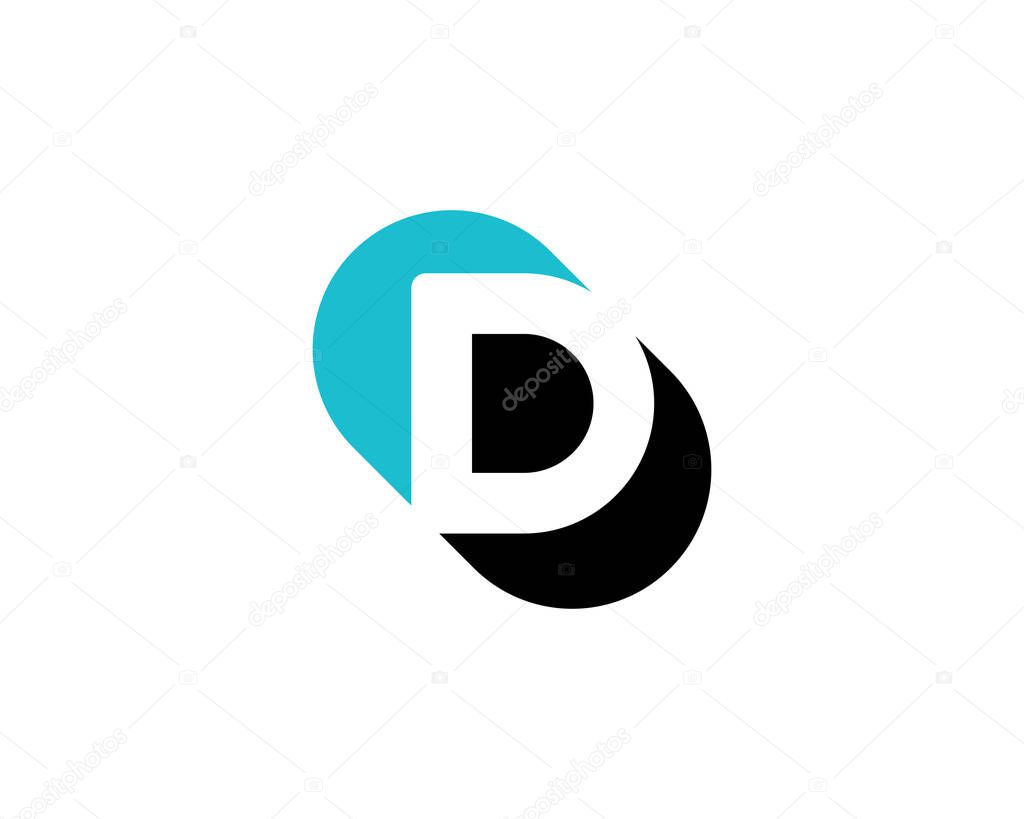 Letter D logo icon design template elements