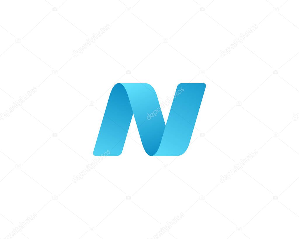 Letter N logo icon design template elements