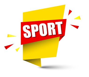 sarı vektör afiş spor