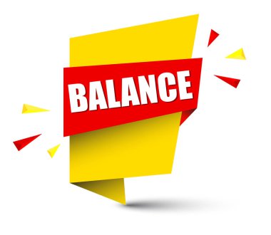 Sarı vektör afiş denge