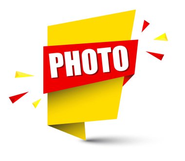 Sarı vektör afiş fotoğraf