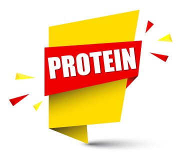 Sarı vektör afiş protein