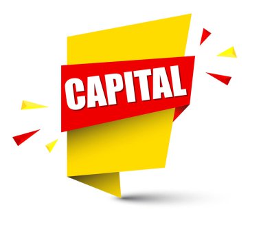 Sarı vektör afiş sermaye