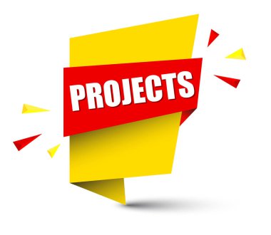 Sarı vektör afiş projeleri