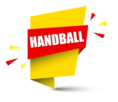 Sarı vektör afiş hentbol