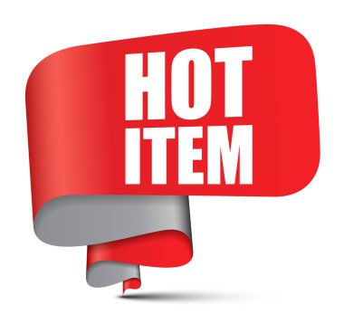 Kırmızı vektör afiş sıcak öğesi