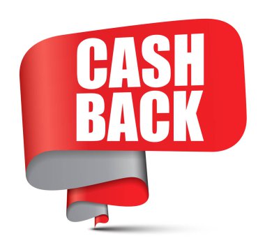 Kırmızı vektör afiş nakit geri