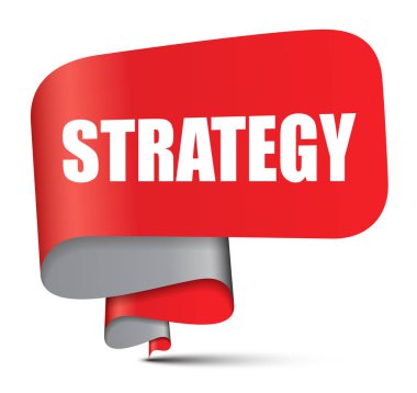 Kırmızı vektör afiş strateji