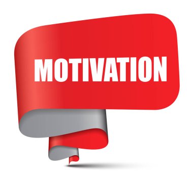Kırmızı vektör afiş motivasyon