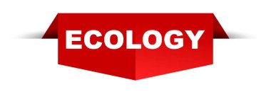 Kırmızı vektör afiş ekoloji