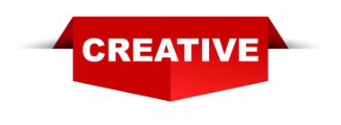 Kırmızı vektör yaratıcı banner