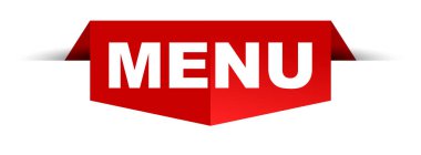 Kırmızı vektör afiş menü