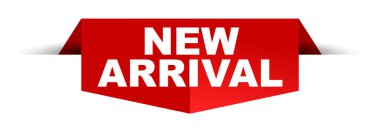 Kırmızı vektör afiş yeni varış