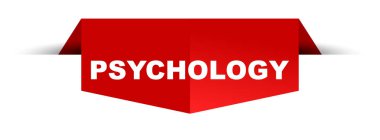 Kırmızı vektör afiş psikoloji