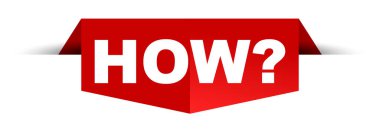 Kırmızı vektör banner nasıl