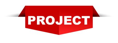 Kırmızı vektör afiş projesi