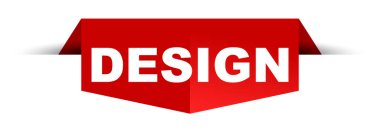 Kırmızı vektör banner tasarımı