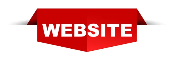 Sitio Web Banner Vector Rojo — Vector de stock