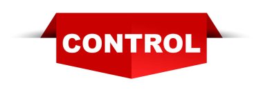 Kırmızı vektör afiş kontrolü