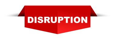 Kırmızı vektör afiş bozulma