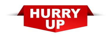 Kırmızı vektör afiş acele