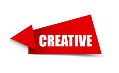 Kırmızı vektör yaratıcı banner