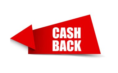 Kırmızı vektör afiş nakit geri