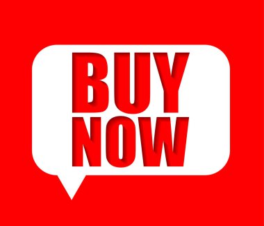 Kırmızı vektör afiş satın şimdi