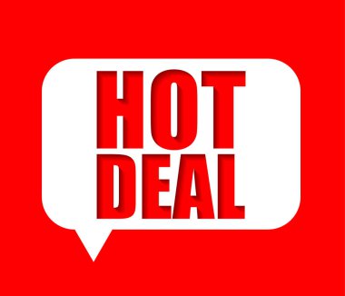 Kırmızı vektör afiş sıcak fırsat