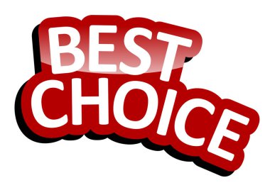 Kırmızı vektör afiş en iyi seçim