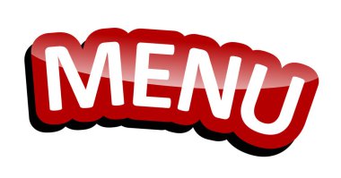 Kırmızı vektör afiş menü