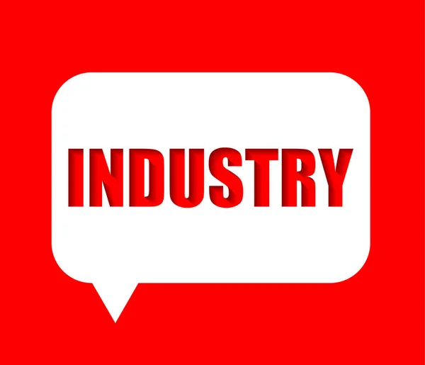 Roter Vektor Banner Industrie — Stockvektor