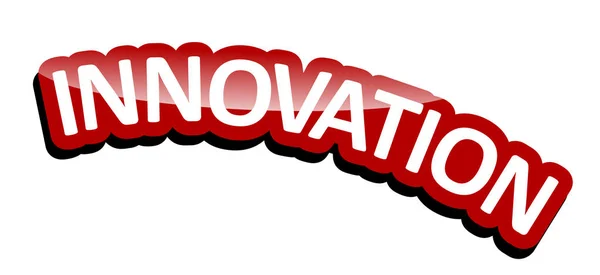 Innovación Banner Vector Rojo — Vector de stock