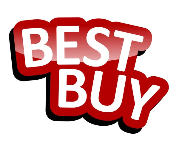 Red Vector Banner Best Buy — Stock Vector
