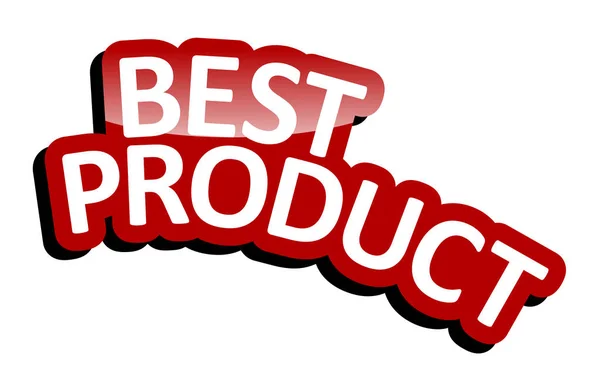 Red Vector Banner Best Product — Stock Vector