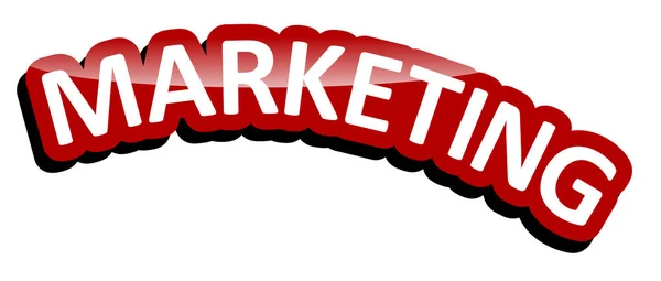 Roter Vektor Banner Marketing — Stockvektor