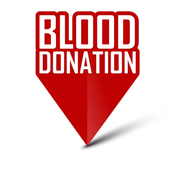 Донорство Крови Красным Вектором — стоковый вектор