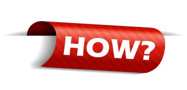 Kırmızı vektör banner nasıl