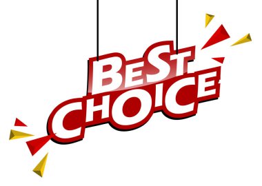 Kırmızı ve sarı etiketi en iyi seçim