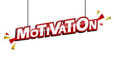 Kırmızı ve sarı etiket motivasyon