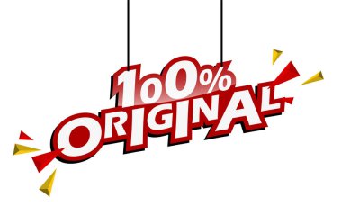 Kırmızı ve sarı etiket % 100 orijinal